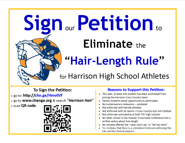 HairLength Petition Flyer